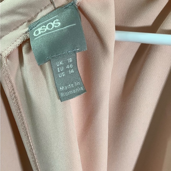 ASOS Blush Pink Midi Dress - Picture 6 of 6